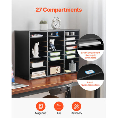 Compartment Office Mailbox with Removable Shelves