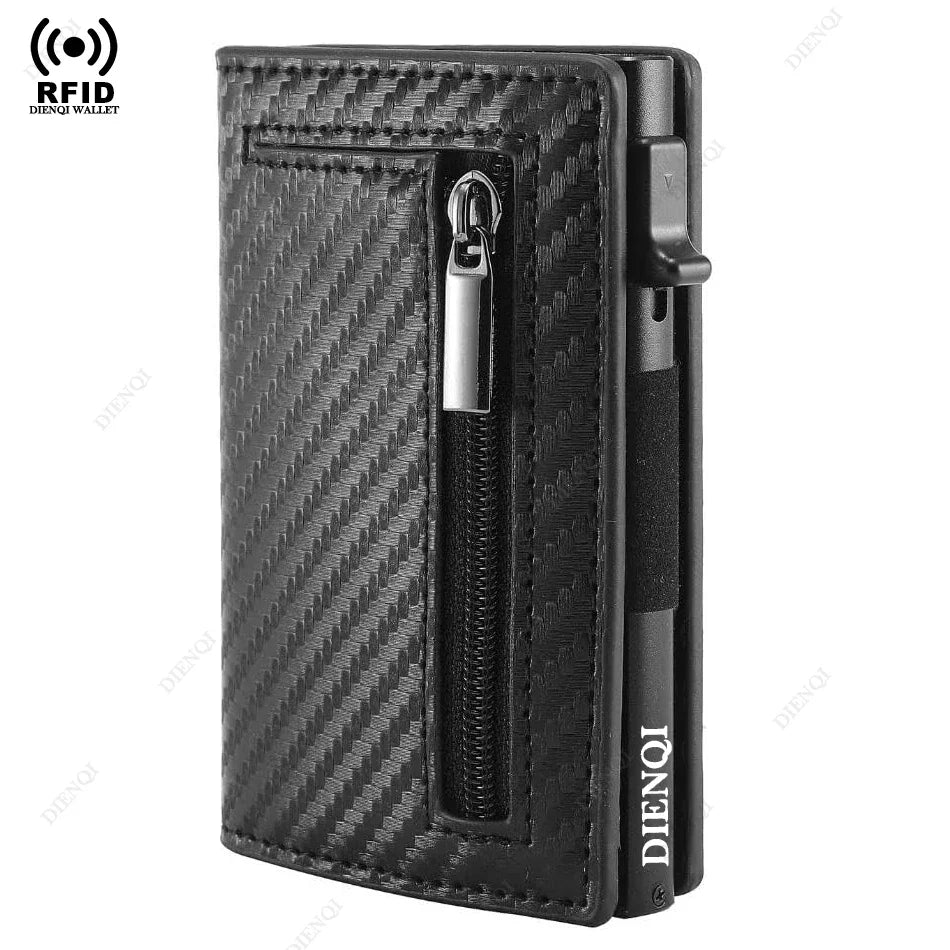 Anti-RFID Business Carbon Fiber Card Holder