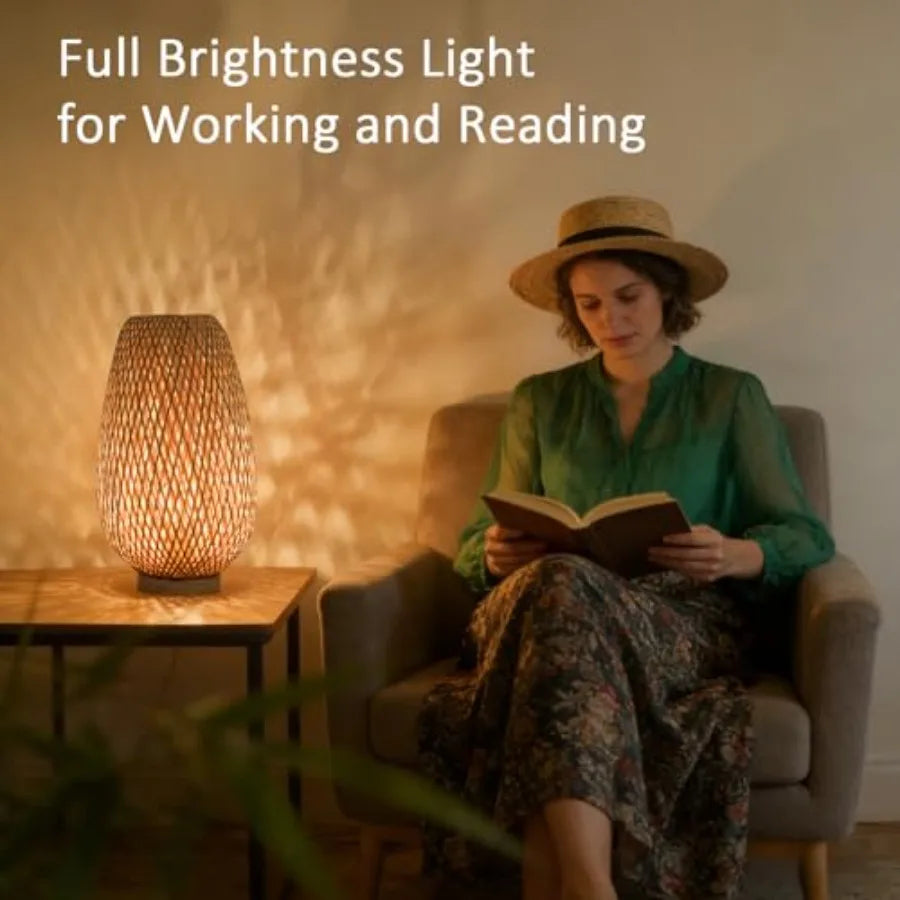 Handmade Mini Bamboo Table Lamp
