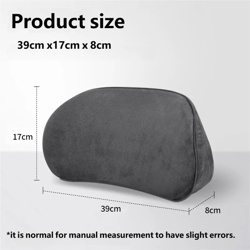 Car Memory Foam Lumbar Support Cushion Waist Pillow
