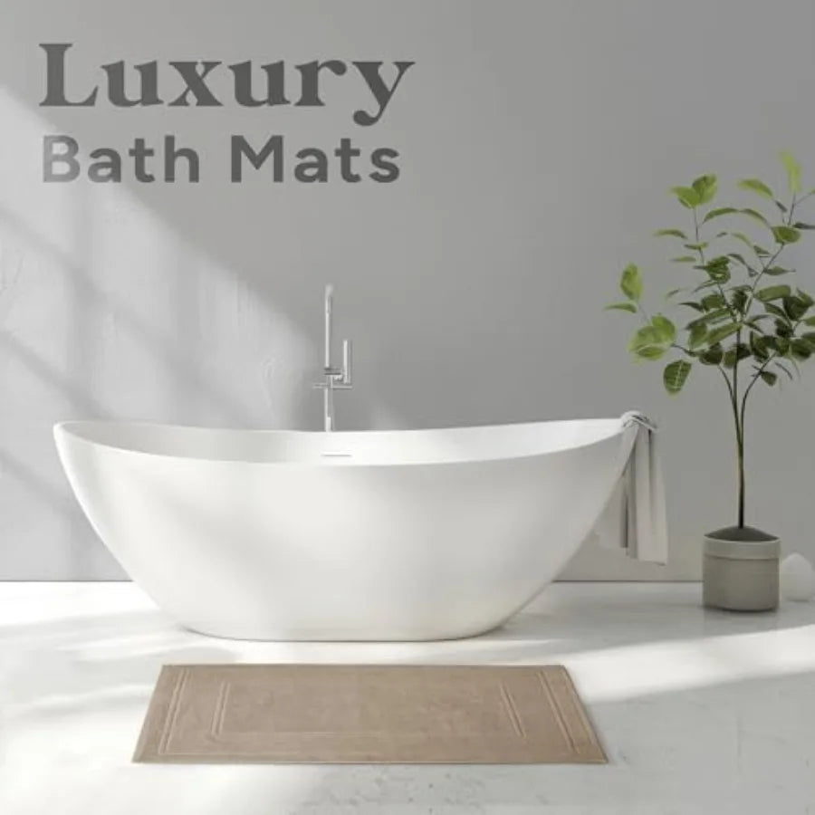 100% Cotton Set of 4 Absorbent Bathmat