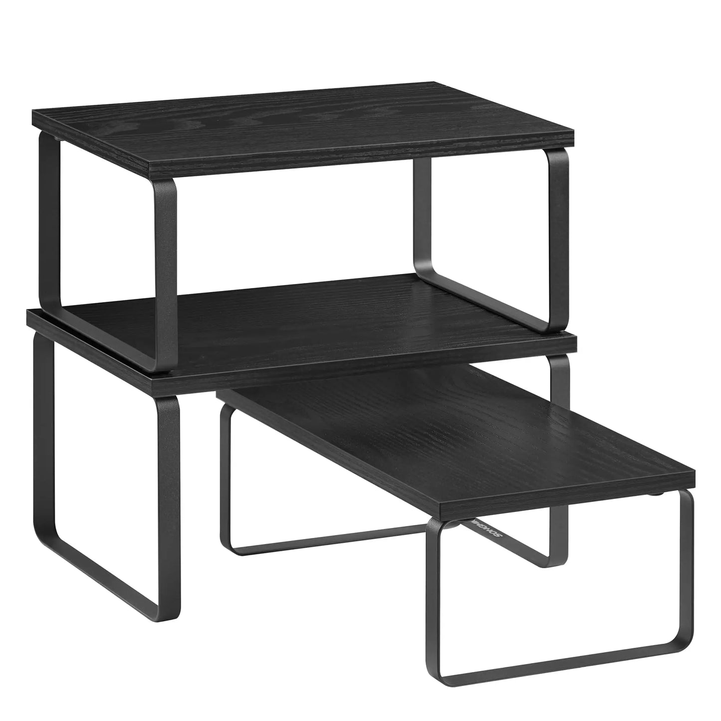 Cabinet Organizer Shelf Set of 3 Kitchen Counter Shelves