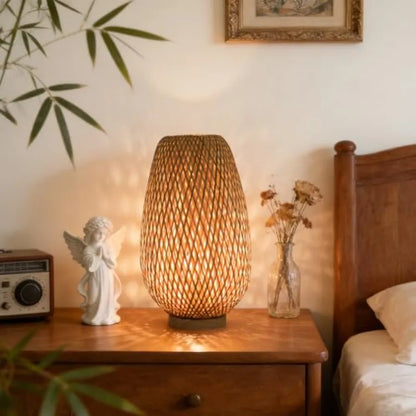 Handmade Mini Bamboo Table Lamp