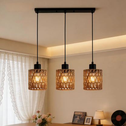 Boho Hanging Light Fixture for Kitchen Island