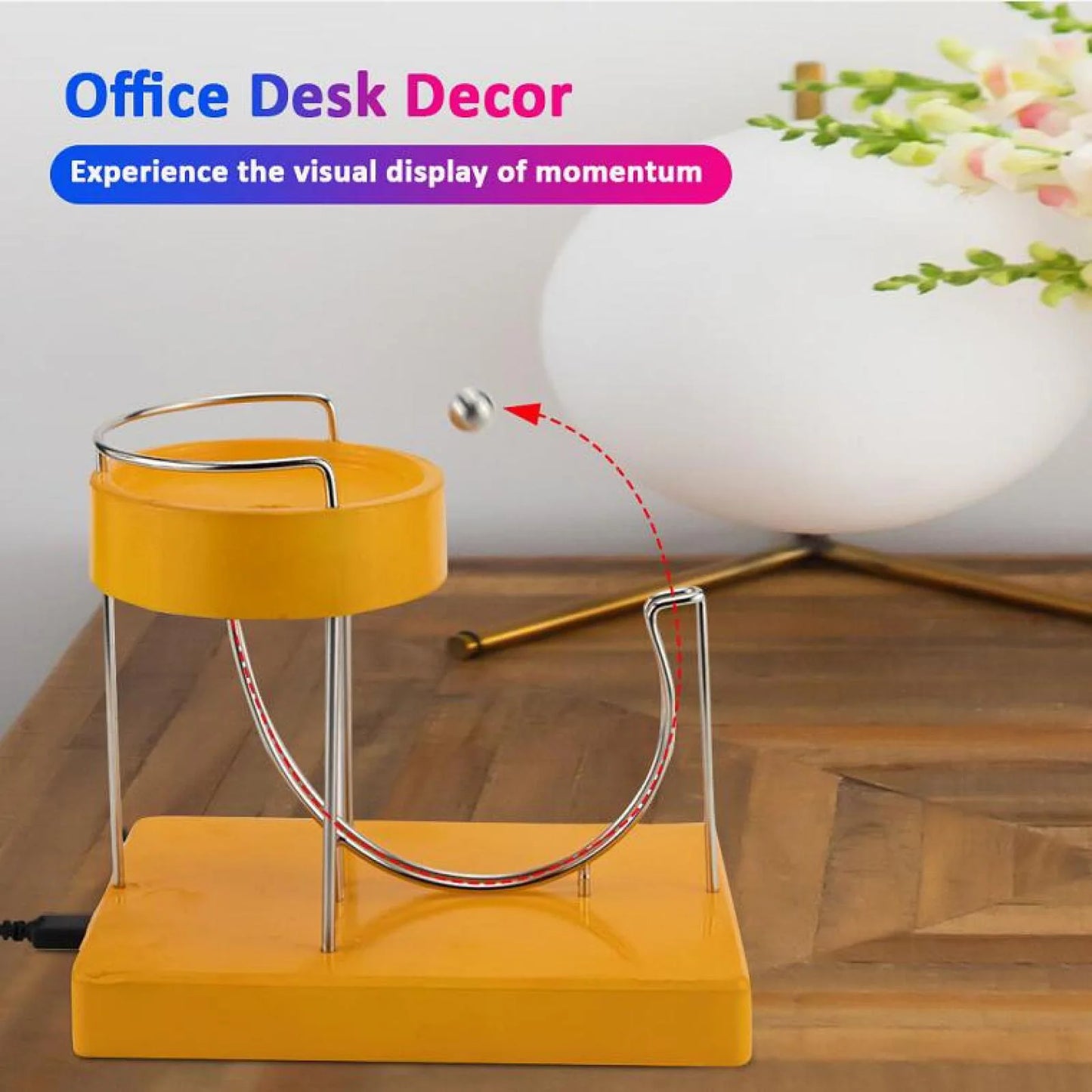 Electromagnetic USB Powered Kinetic Art Desk Toy