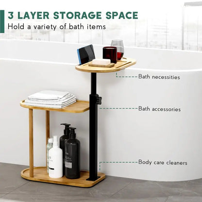 Layer Bath Tub Tray Table