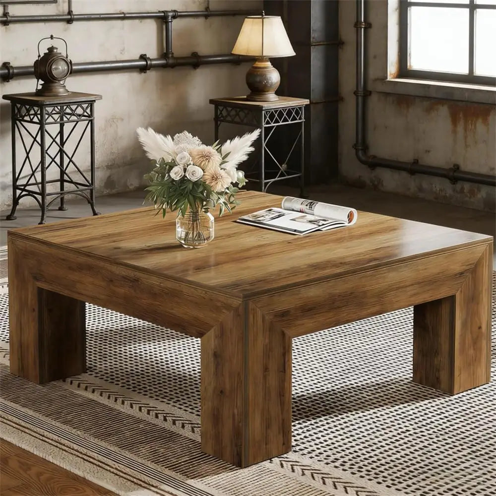 Solid Wood Square Coffee Table