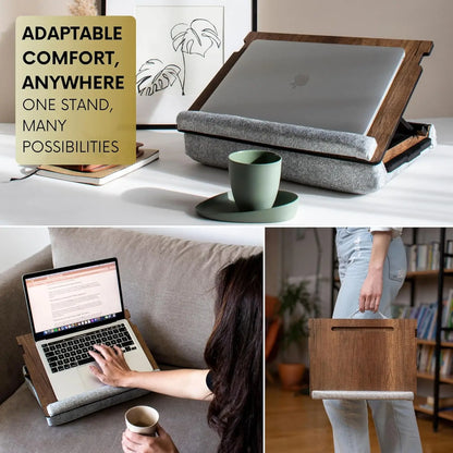 Portable Lap Desk with Cushion for Laptop