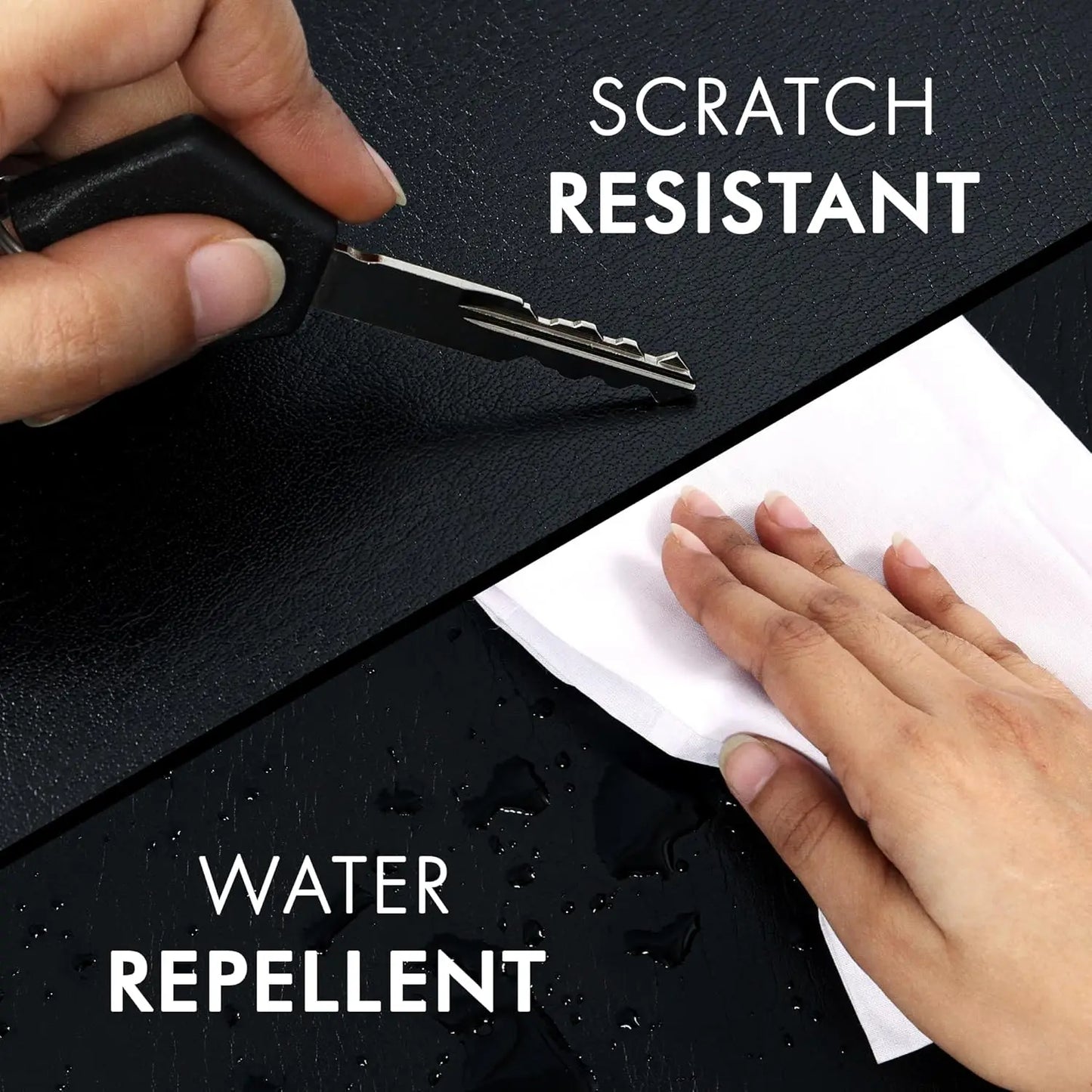 Genuine Full-Grain Leather Desk Mat Set