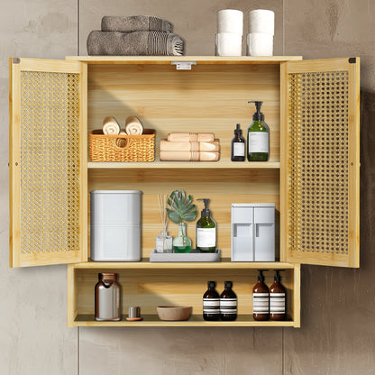 Wooden Storage Cupboard Wall Mounted Medicine Cabinet
