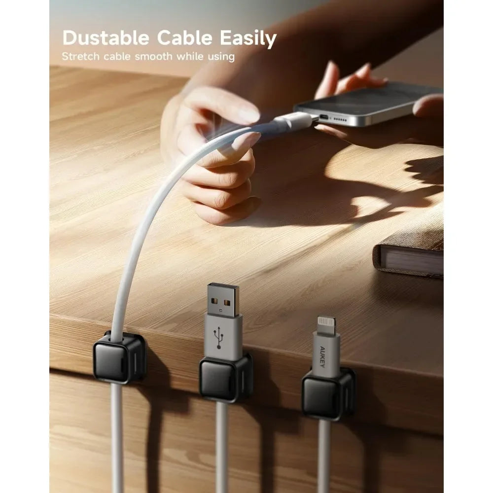 8-pack Magnetic Desk Cable Clamp