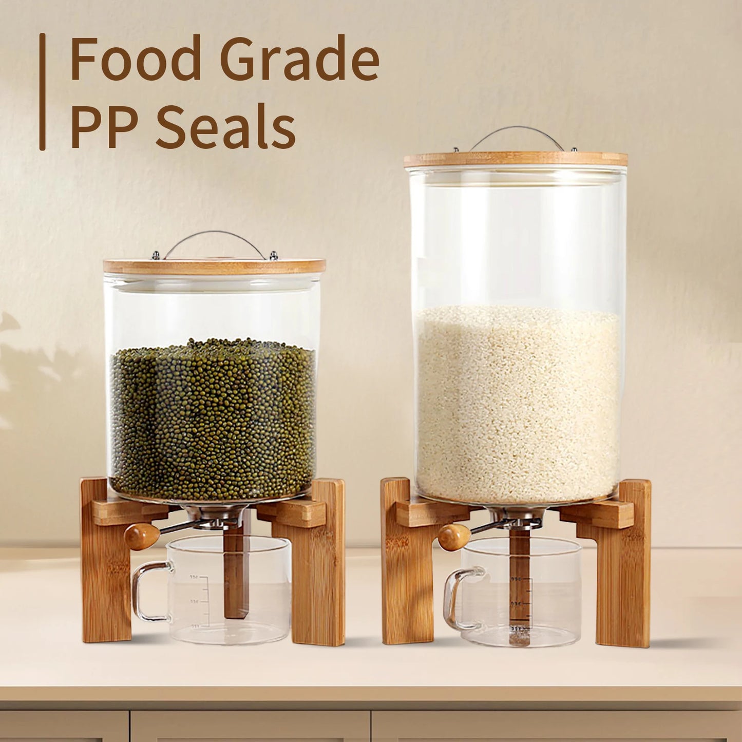 Creative Glass Food Storge For Kitchen Organization