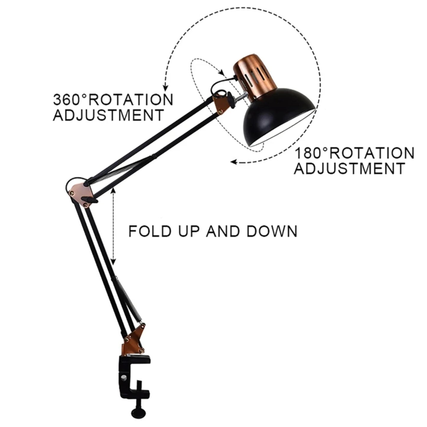 Studio Desk Lamp Vintage Light With Clamp