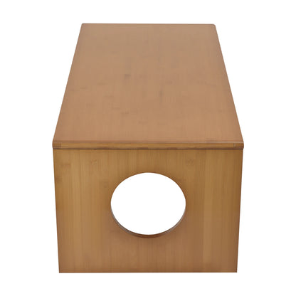 Folding Portable  Bamboo Floor Coffee Table