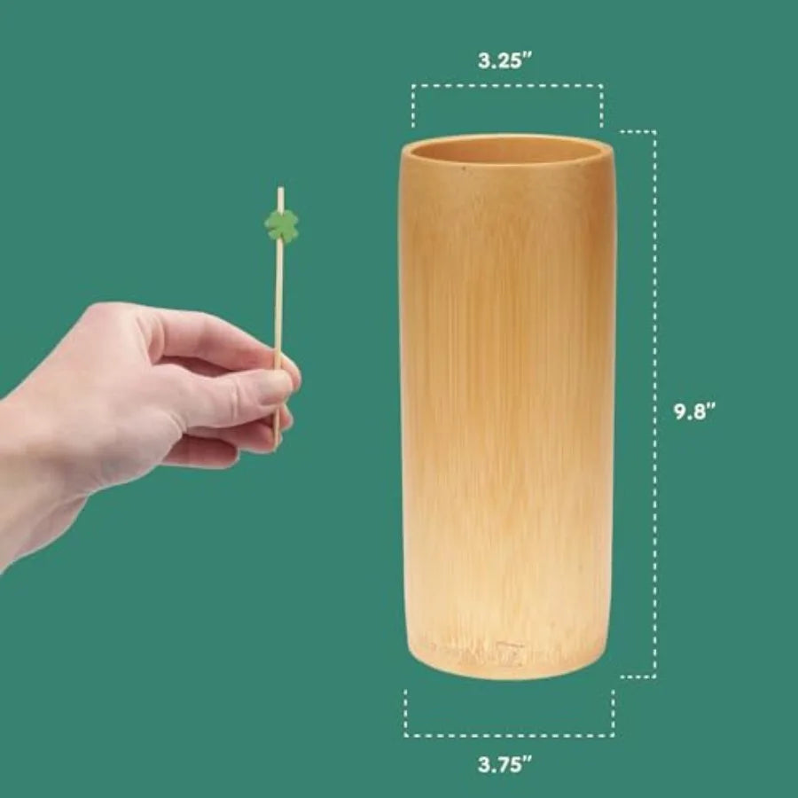 Bamboo Flower Vase/Holder Carbonized Brown