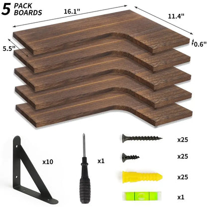 Floating  Corner Shelves for Wall