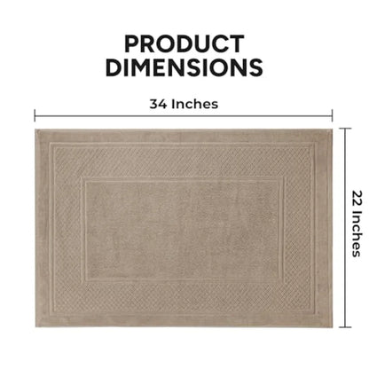 100% Cotton Set of 4 Absorbent Bathmat