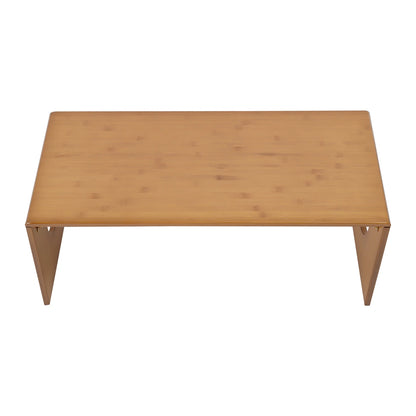 Folding Portable  Bamboo Floor Coffee Table