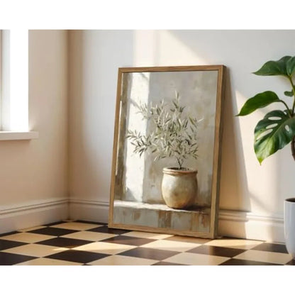 Framed Vintage Wall Art  Plant Paintings