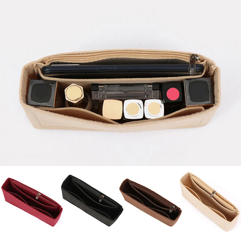 Felt Insert Bag Organizer For Cosmetic Organization