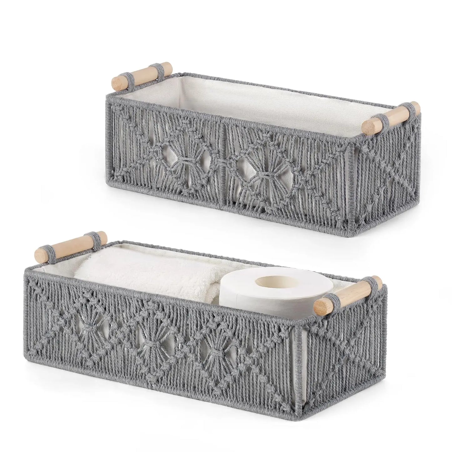 Storage Baskets Boho Decor Box
