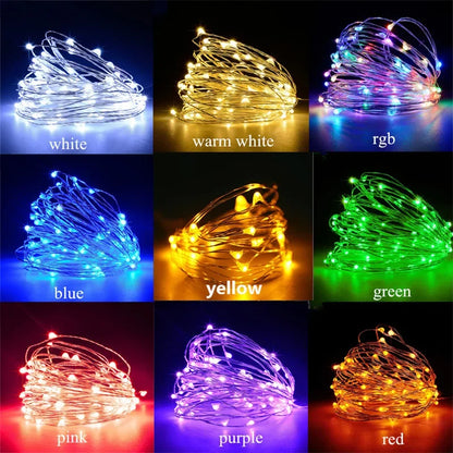 USB Led Fairy Lights Copper Wire String