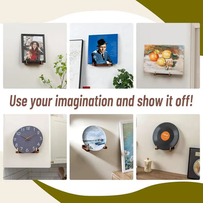Wall Mount Wooden Decorative Plate Holder
