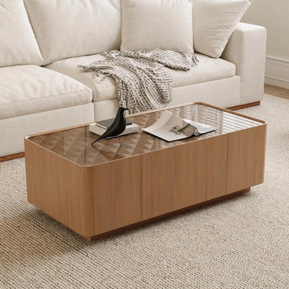 Solid Wood Square Coffee Table