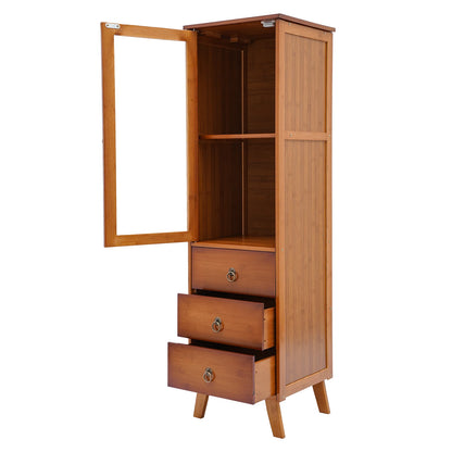 Home Coffee Wine Bar Wood Corner Cabinet
