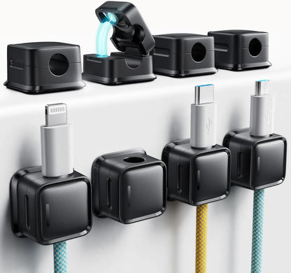 8-pack Magnetic Desk Cable Clamp