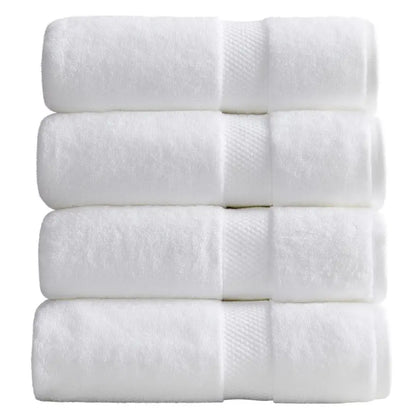White Bath Towels Set of 4
