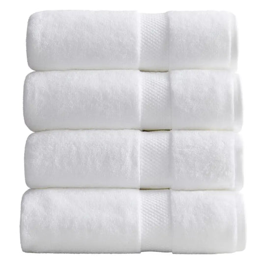 White Bath Towels Set of 4