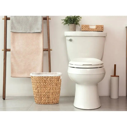 Wicker Waste Basket, Handwoven for Bedroom Bathroom