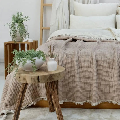 8-Layer Muslin Cotton Quilt Blanket