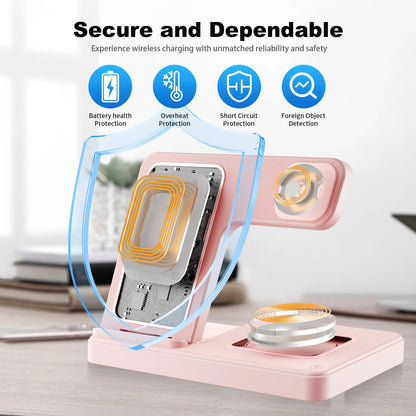 3 In 1 Magnetic Wireless Charger Stand