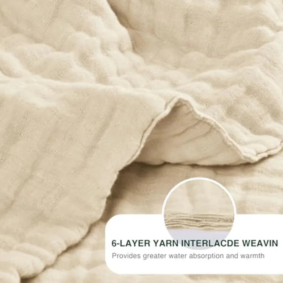 Lightweight Breathable 100% Cotton Muslin Blanket