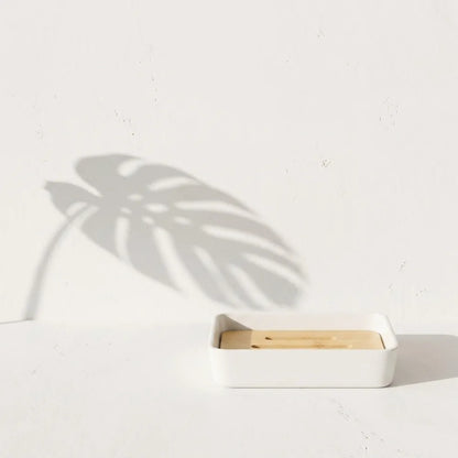 1PC Soap Holder Bathroom Bamboo Draining Box