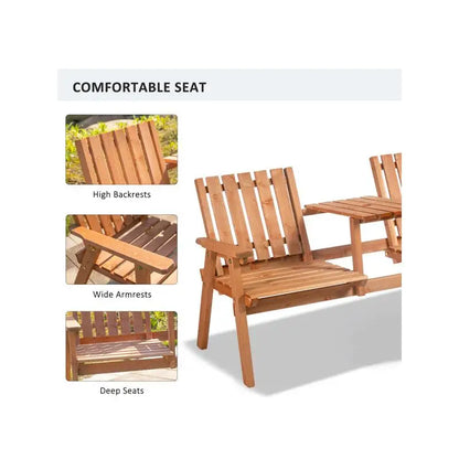 Garden Bench and Chair Set for Outdoor Spaces