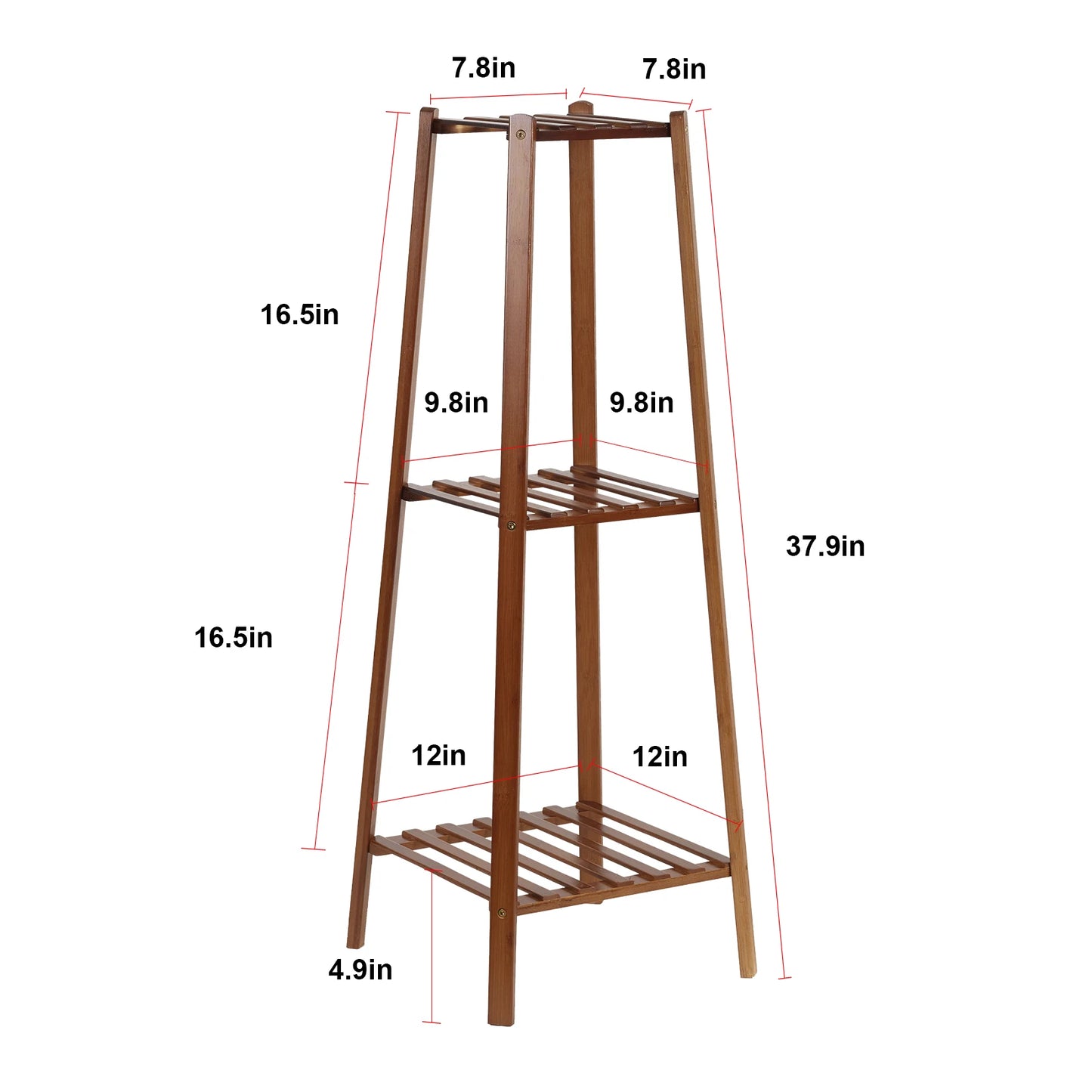 Bamboo Tall Plant Stand Storage Rack