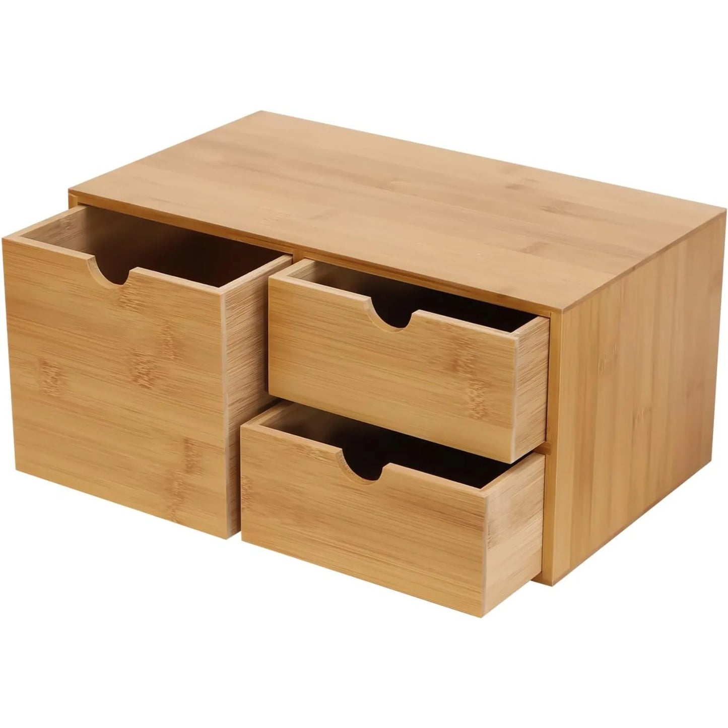 Desktop Bamboo Drawers Organizer for Home Office