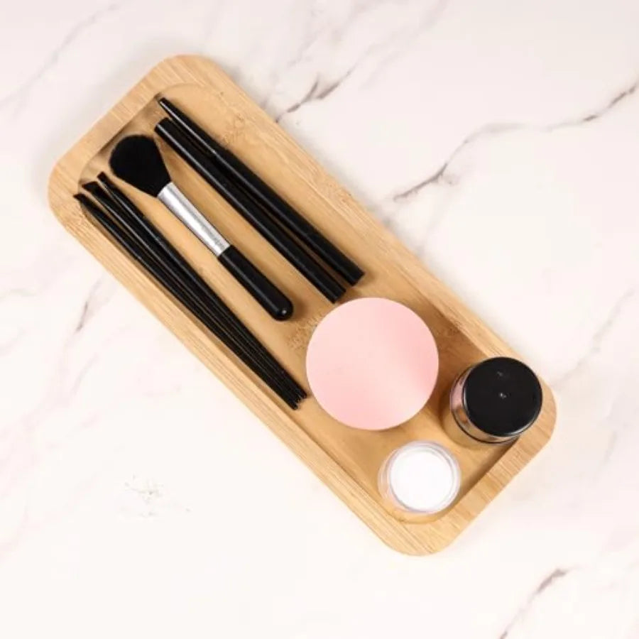 Bamboo Vanity Bathroom Counter Tray