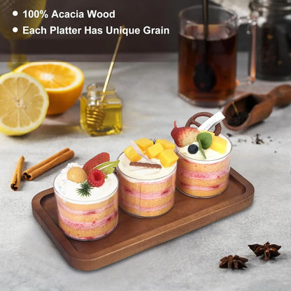 Small Wooden Platters Rectangle Charcuterie Boards