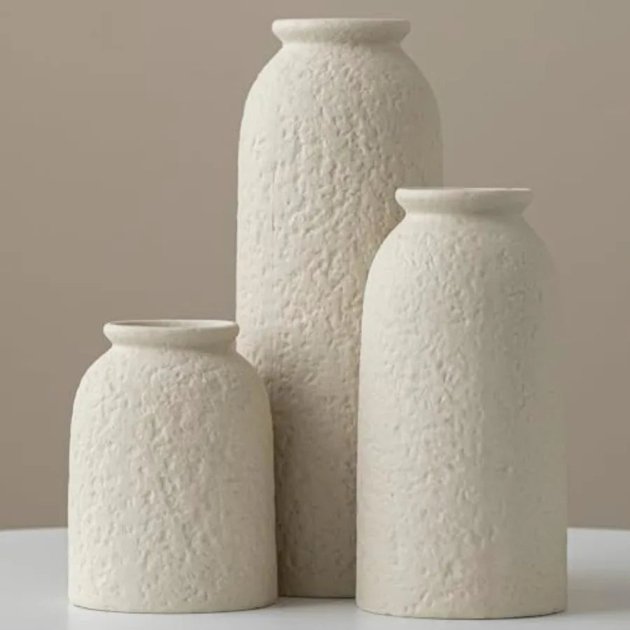 3 Pieces Large Decorative Ceramic Vase Set