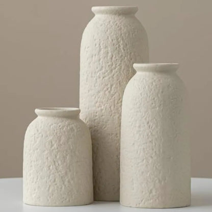 3 Pieces Large Decorative Ceramic Vase Set