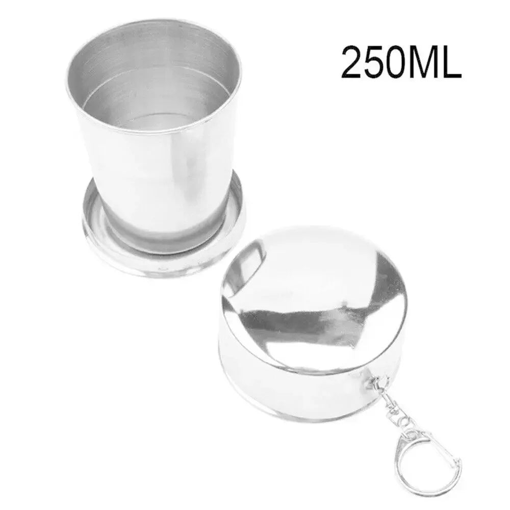 1PC Stainless Steel Folding Cup