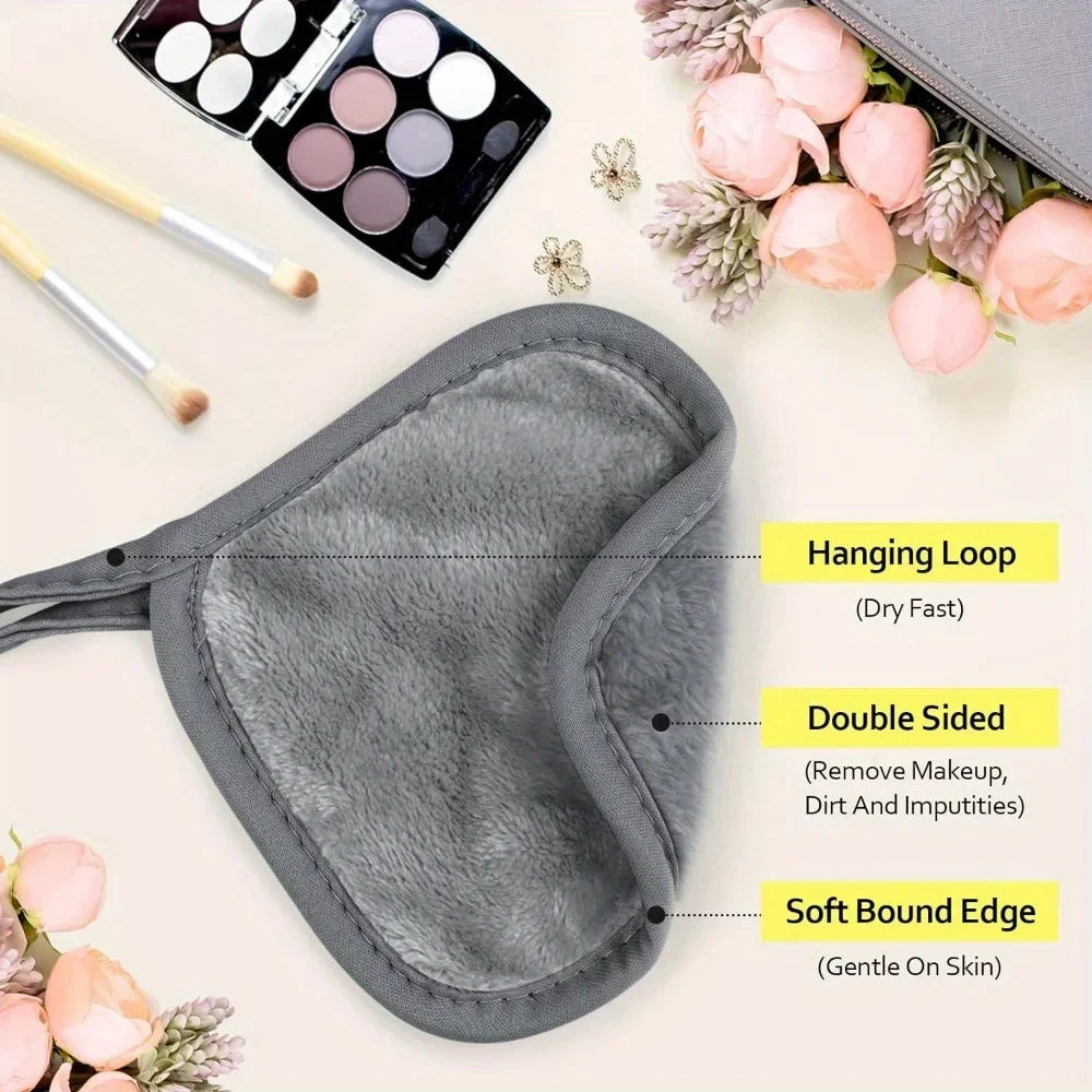 12PCS Reusable Pads Makeup Eraser Microfiber