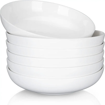 22 Ounce Porcelain Pasta Bowls Set