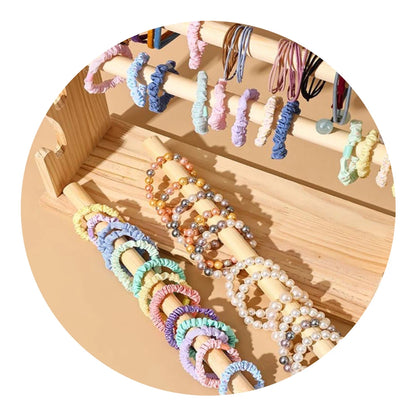 Wood Bracelet Display Stand Multi-Layer Organizer