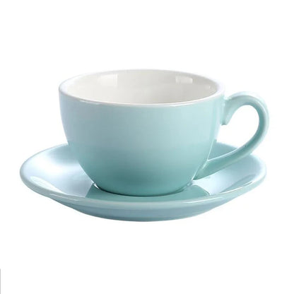 Fashion Ceramic Coffee Cup with Saucer Set
