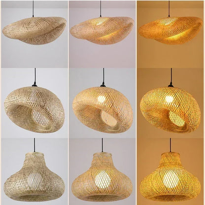 Bamboo Pendant Lamps Ceiling Lights
